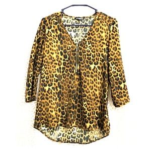 Animal print blouse